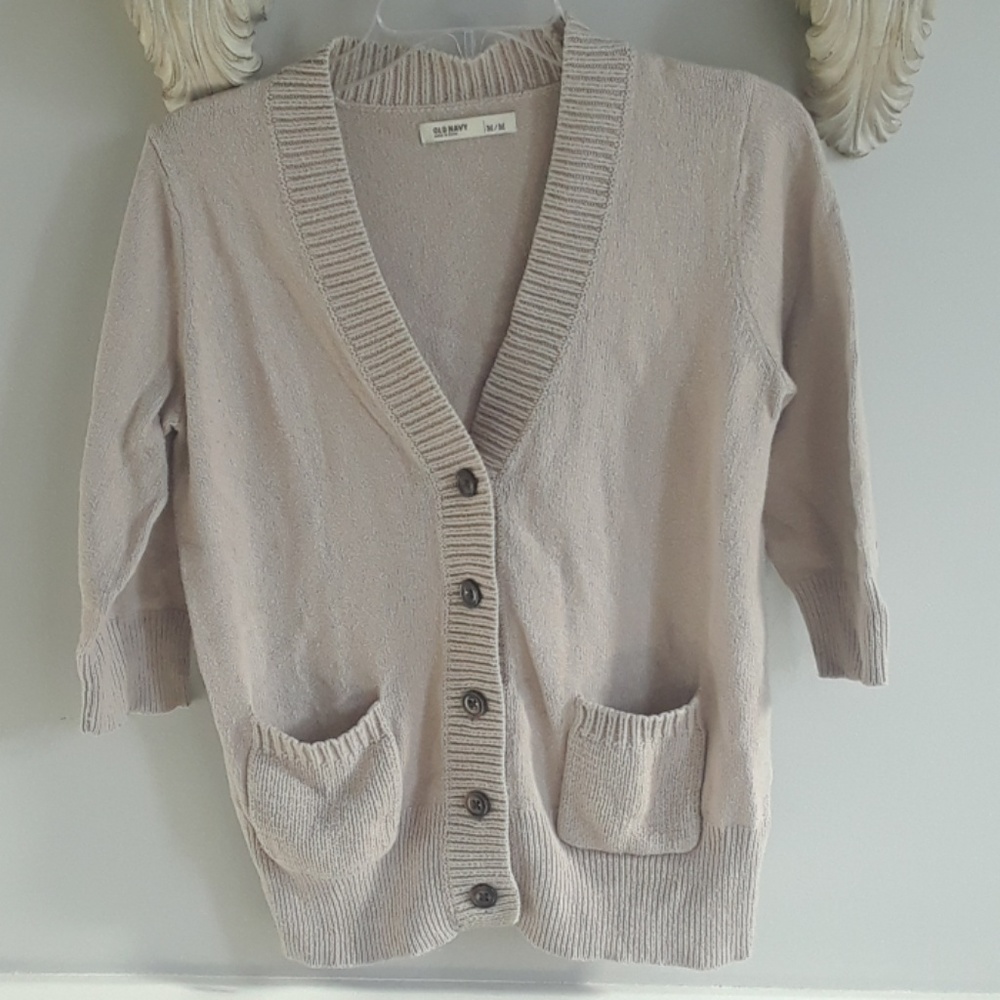 Old navy, cream sweater, size med